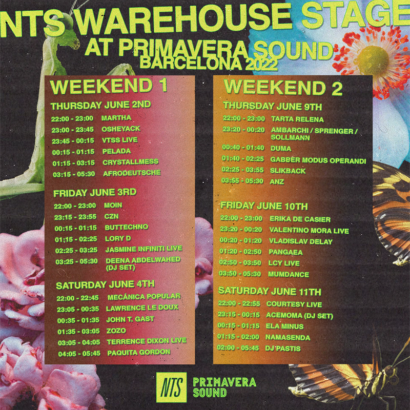 NTS Warehouse Stage at Primavera Sound, Barcelona 2022 events Image
