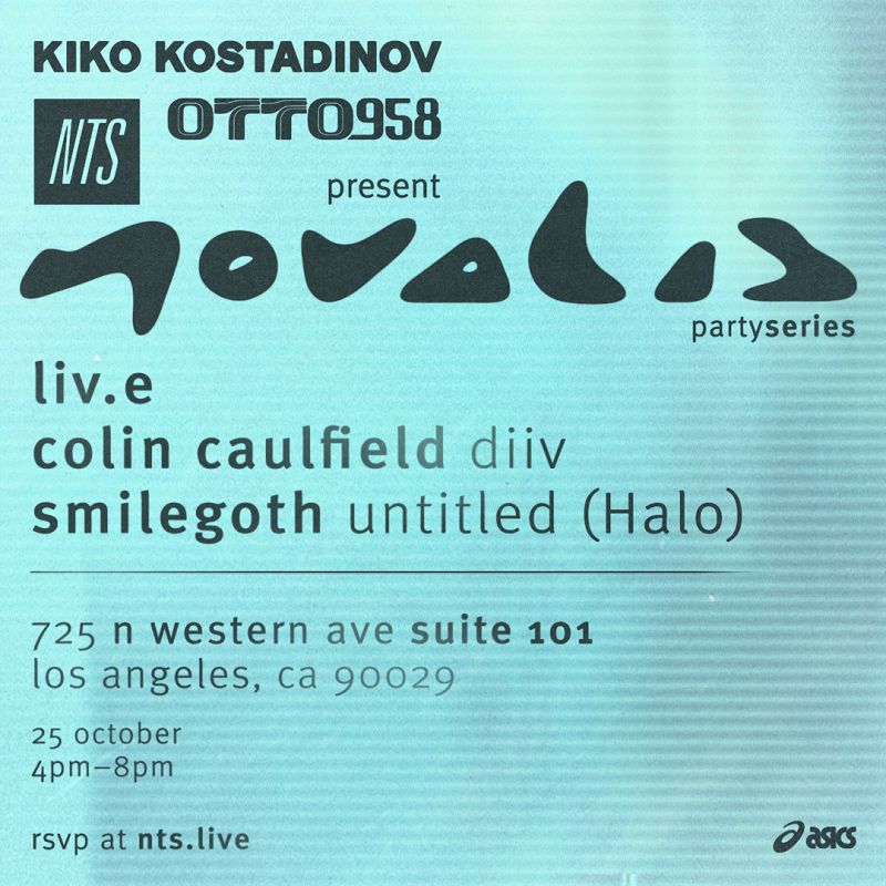 NTS, Kiko Kostadinov & Otto 958 present Novalis LA events Image