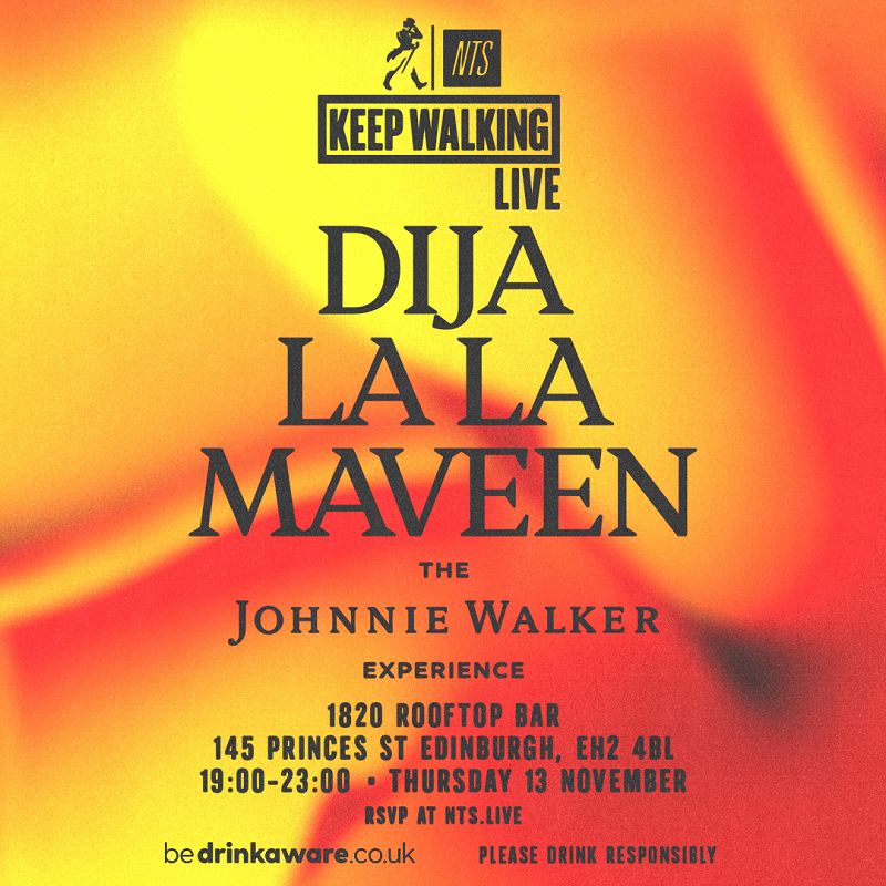 Keep Walking Live with NTS at The Johnnie Walker Experience Edinburgh events Image